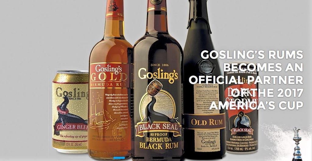 Gosling’s Rums are on-board as an organiser’s sponsor in the 2017, but hard liquor sponsors are not permitted for competitors on yacht, crew or venue. © America's Cup